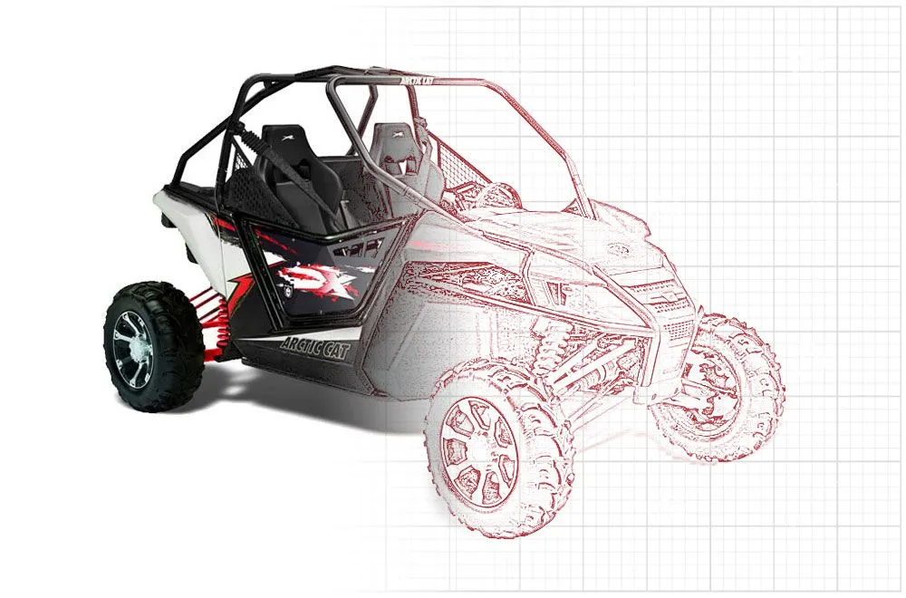 Arctic Cat Wildcat 1000 2 Door Custom Graphic Kit -