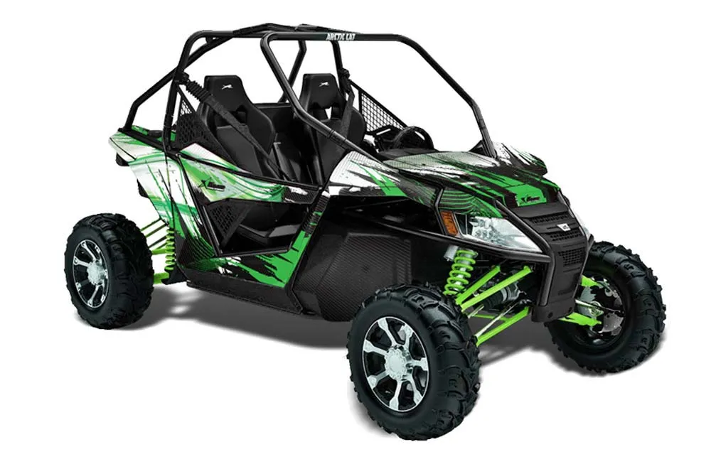 Arctic Cat Wildcat Graphic Kit - 2012-2016 Carbon X Green