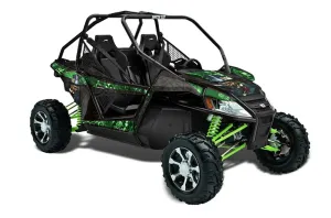 Arctic Cat Wildcat Graphic Kit - 2012-2016 Mad Hatter Green