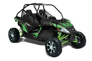 Arctic Cat Wildcat Graphic Kit - 2012-2016 Tribal Flames Green