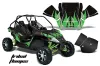 Arctic Cat Wildcat Graphic Kit - 2012-2016 Tribal Flames Green