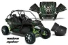 Arctic Cat Wildcat Graphic Kit - 2012-2016 Widow Maker Green