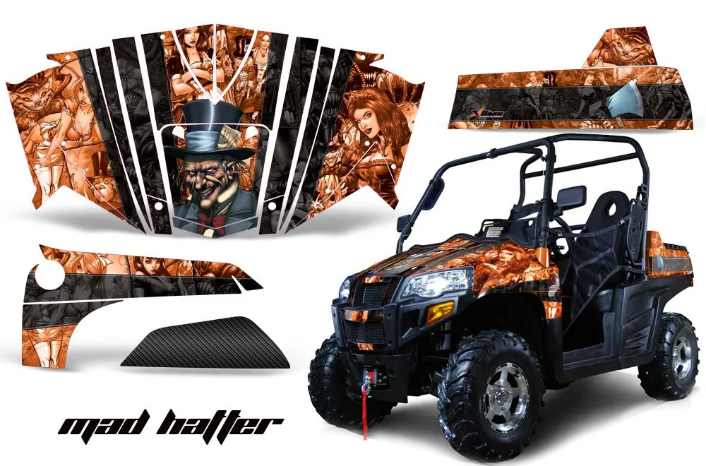 Bennche Spire 800 Graphic Kit - All Years Mad Hatter Orange