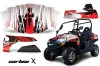 Bennche Spire 800 Graphic Kit - All Years Carbon X Red