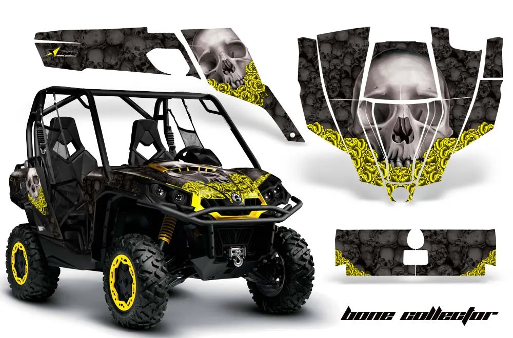 Can-Am Commander 1000 / 800 Graphic Kit - All Years Bone Collector Black