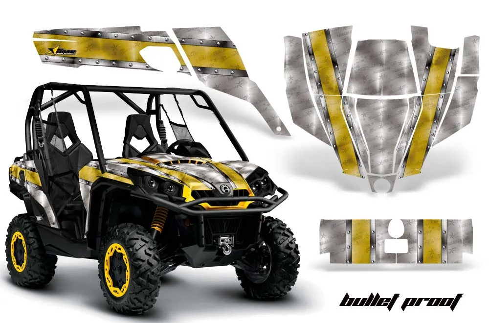 Can-Am Commander 1000 / 800 Graphic Kit - All Years Bullet Proof Yellow