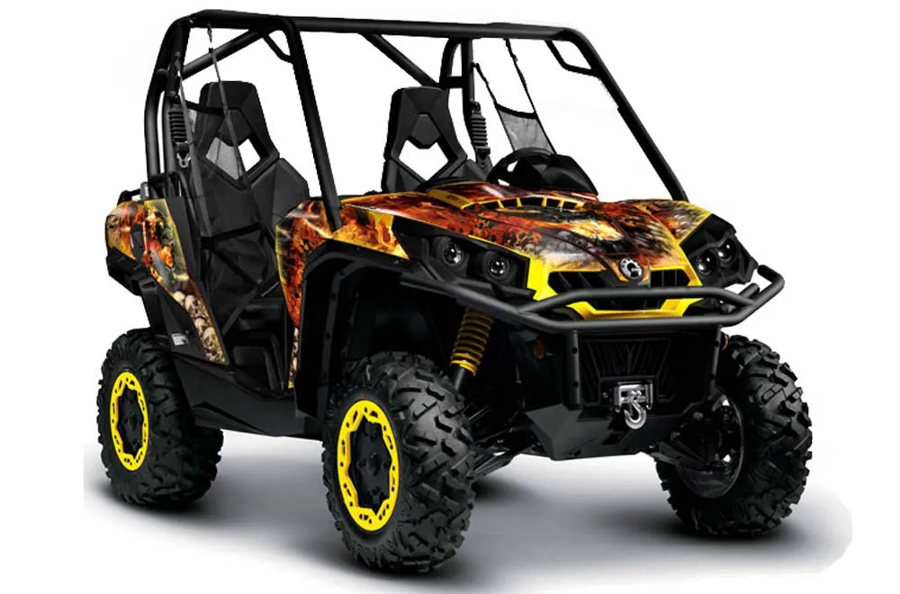 Can-Am Commander 1000 / 800 Graphic Kit - All Years Firestorm Yellow