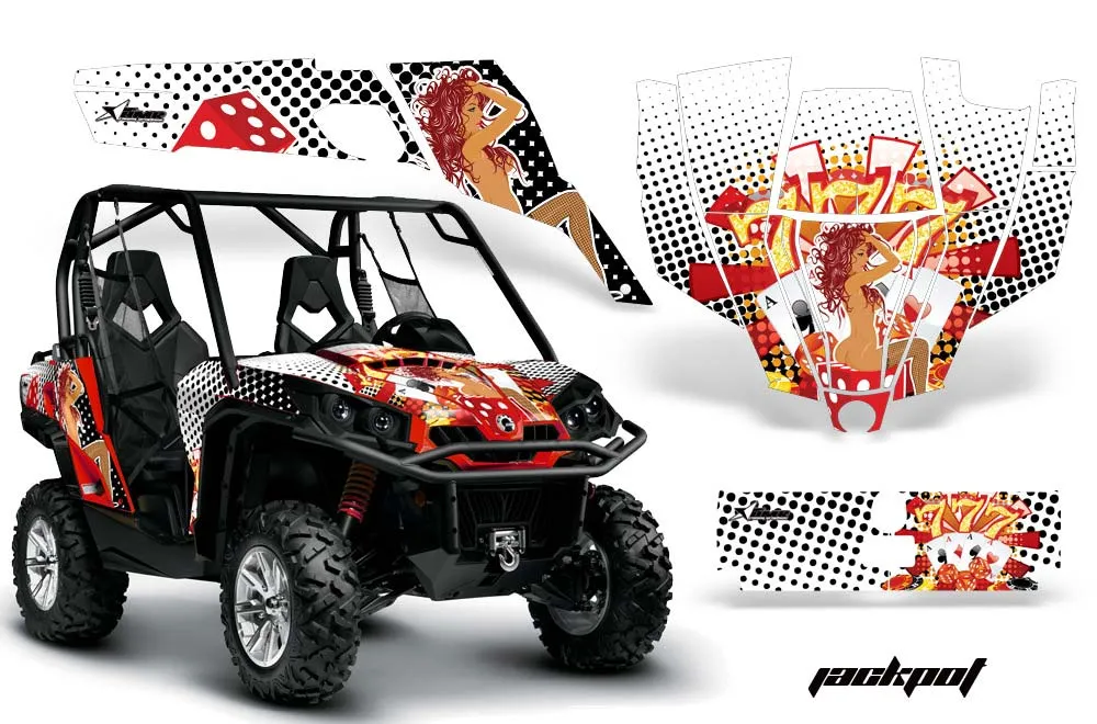Can-Am Commander 1000 / 800 Graphic Kit - All Years Jackpot White