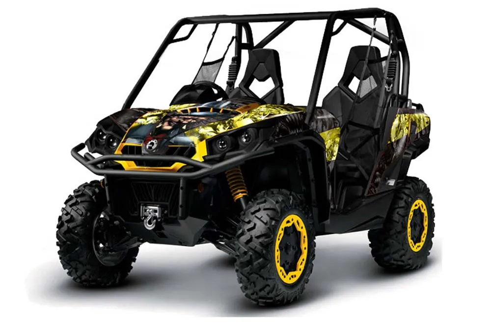 Can-Am Commander 1000 / 800 Graphic Kit - All Years Mad Hatter Black