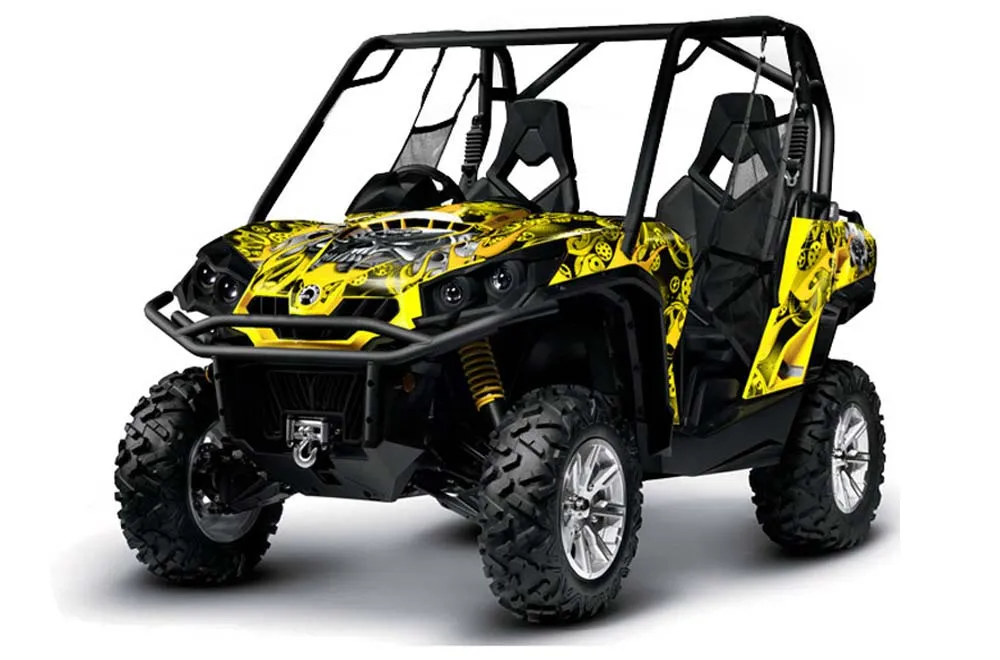Can-Am Commander 1000 / 800 Graphic Kit - All Years Motorhead Yellow