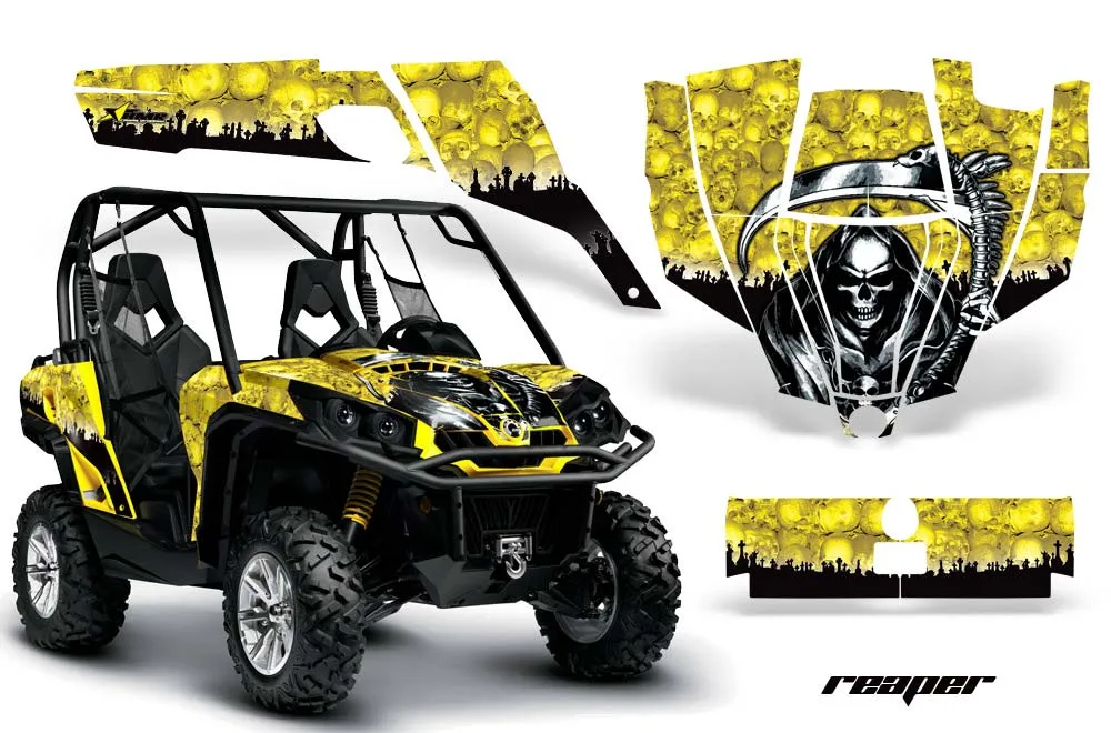 Can-Am Commander 1000 / 800 Graphic Kit - All Years Reaper Yellow
