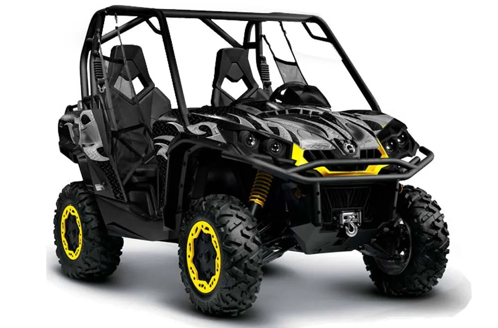 Can-Am Commander 1000 / 800 Graphic Kit - All Years Tribal Flames Black