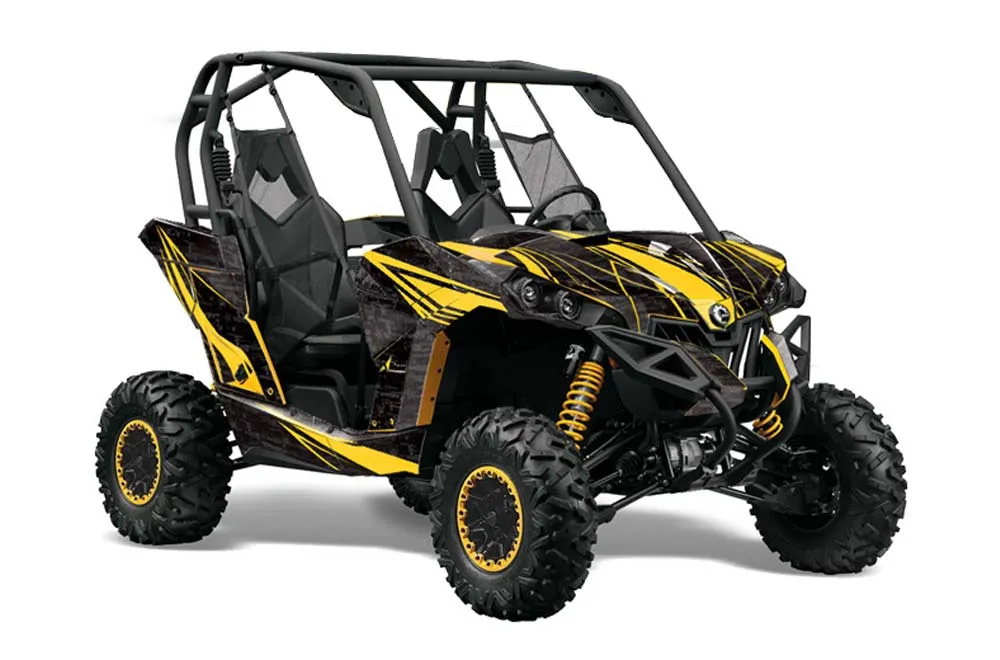 Can-Am Maverick 1000 X RS R Graphic Kit - 2013-2016 Contender Yellow