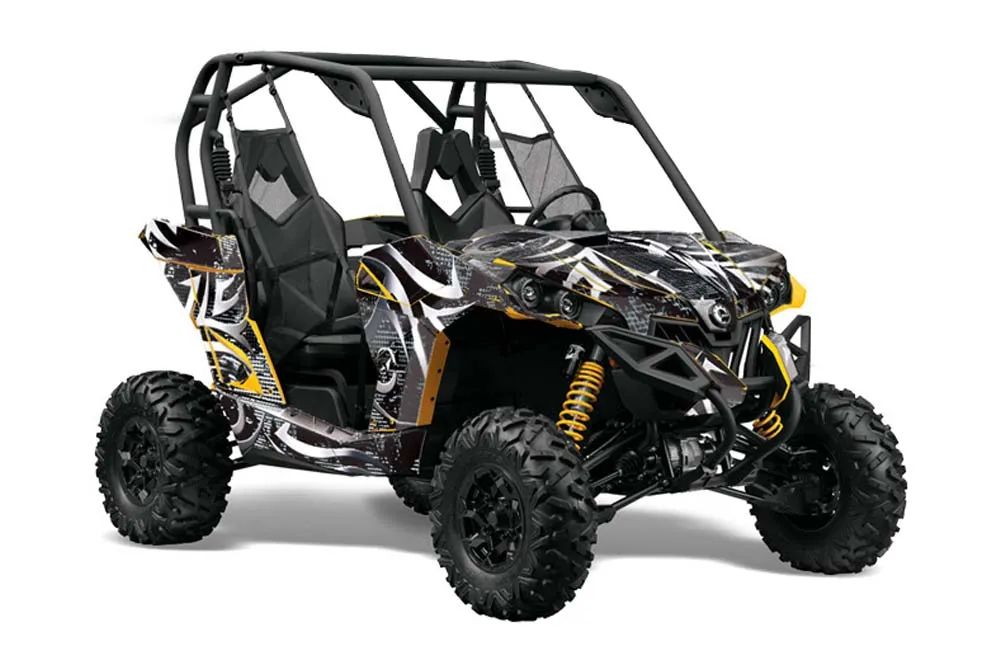 Can-Am Maverick 1000 X RS R Graphic Kit - 2013-2016 Deaden Black