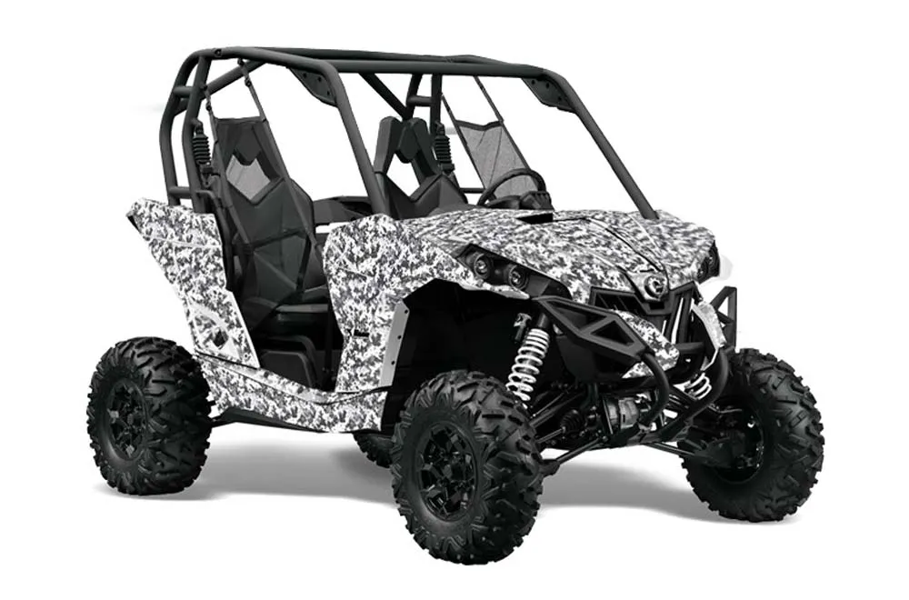 Can-Am Maverick 1000 X RS R Graphic Kit - 2013-2016 Digicamo White