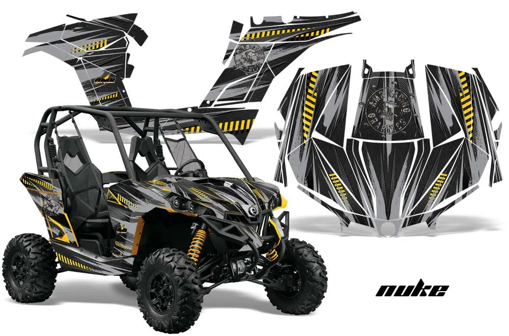 Can-Am Maverick 1000 X RS R Graphic Kit - 2013-2016 Nuke Yellow