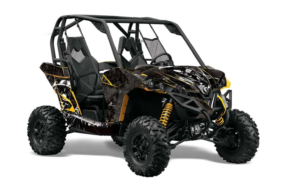 Can-Am Maverick 1000 X RS R Graphic Kit - 2013-2016 Reaper Black