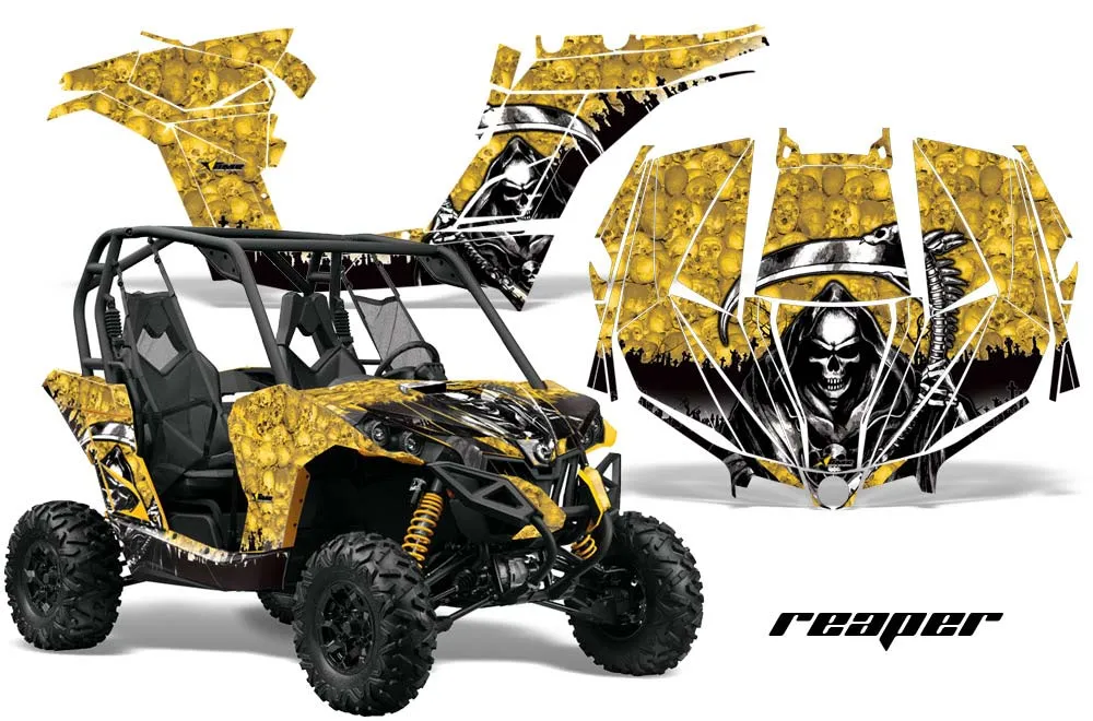 Can-Am Maverick 1000 X RS R Graphic Kit - 2013-2016 Reaper Yellow