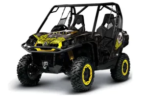 Can-Am Commander 1000 / 800 Graphic Kit - All Years Bone Collector Black