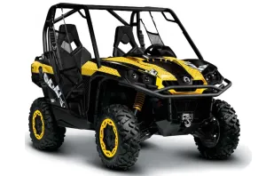 Can-Am Commander 1000 / 800 Graphic Kit - All Years Diamond Race Yellow