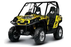Can-Am Commander 1000 / 800 Graphic Kit - All Years Motorhead Yellow