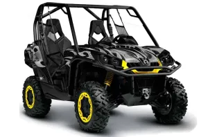 Can-Am Commander 1000 / 800 Graphic Kit - All Years Tribal Flames Black