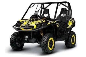 Can-Am Commander 1000 / 800 Graphic Kit - All Years Tribal Flames Yellow