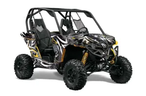Can-Am Maverick 1000 X RS R Graphic Kit - 2013-2016 Deaden Black