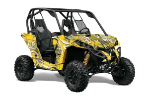 Can-Am Maverick 1000 X RS R Graphic Kit - 2013-2016 Deaden Yellow