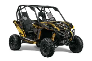 Can-Am Maverick 1000 X RS R Graphic Kit - 2013-2016 Mad Hatter Yellow
