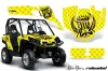 Can-Am Commander 1000 / 800 Graphic Kit - All Years Silver Star - Reloaded Yellow