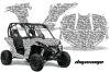 Can-Am Maverick 1000 X RS R Graphic Kit - 2013-2016 Digicamo White