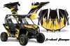 Can-Am Maverick 1000 X RS R Graphic Kit - 2013-2016 Tribal Flames Yellow