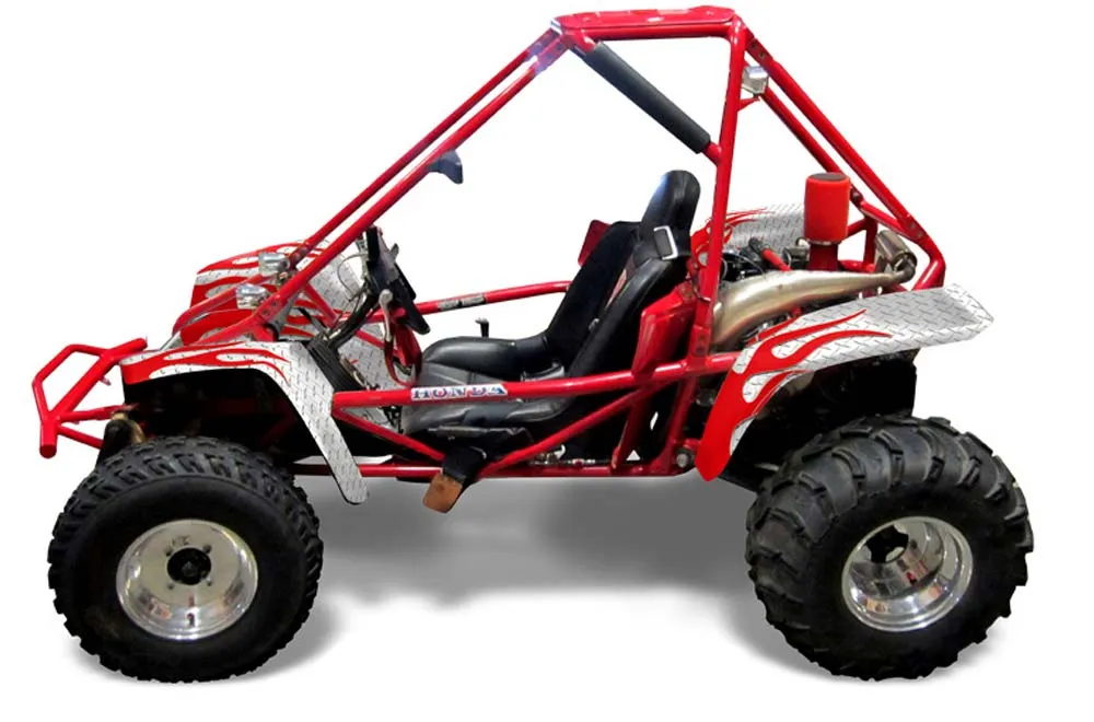 Honda Odyssey FL350 Graphic Kit - 1985 Diamond Flame Red