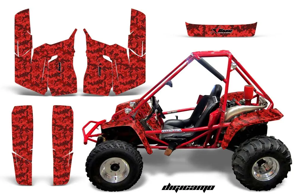 Honda Odyssey FL350 Graphic Kit - 1985 Digi Camo Red