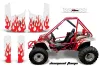 Honda Odyssey FL350 Graphic Kit - 1985 Diamond Flame Red