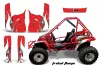 Honda Odyssey FL350 Graphic Kit - 1985 Tribal Flame Red