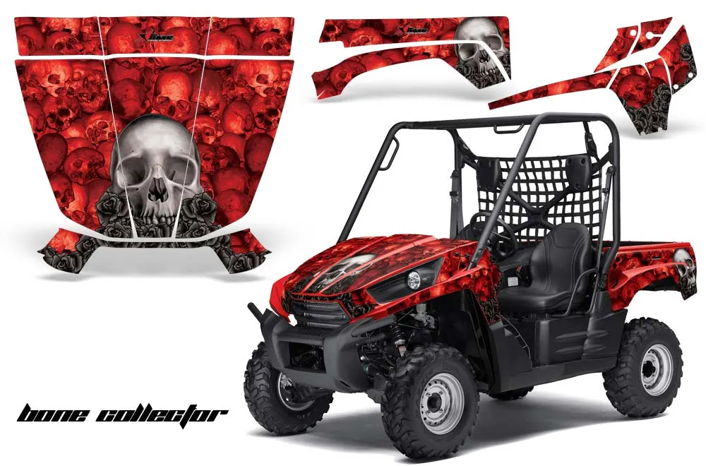 Kawasaki Teryx 750 Graphic Kit - 2007-2009 Bone Collector Red