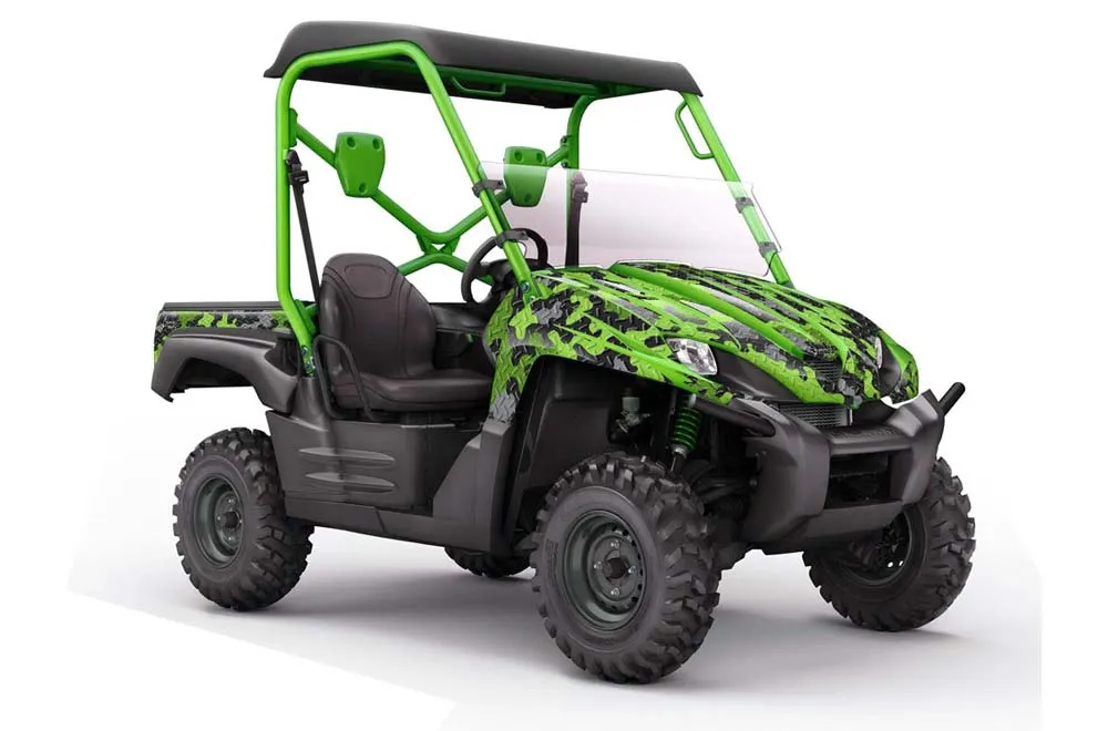 Kawasaki Teryx 750 Graphic Kit - 2007-2009 Camoplate Green