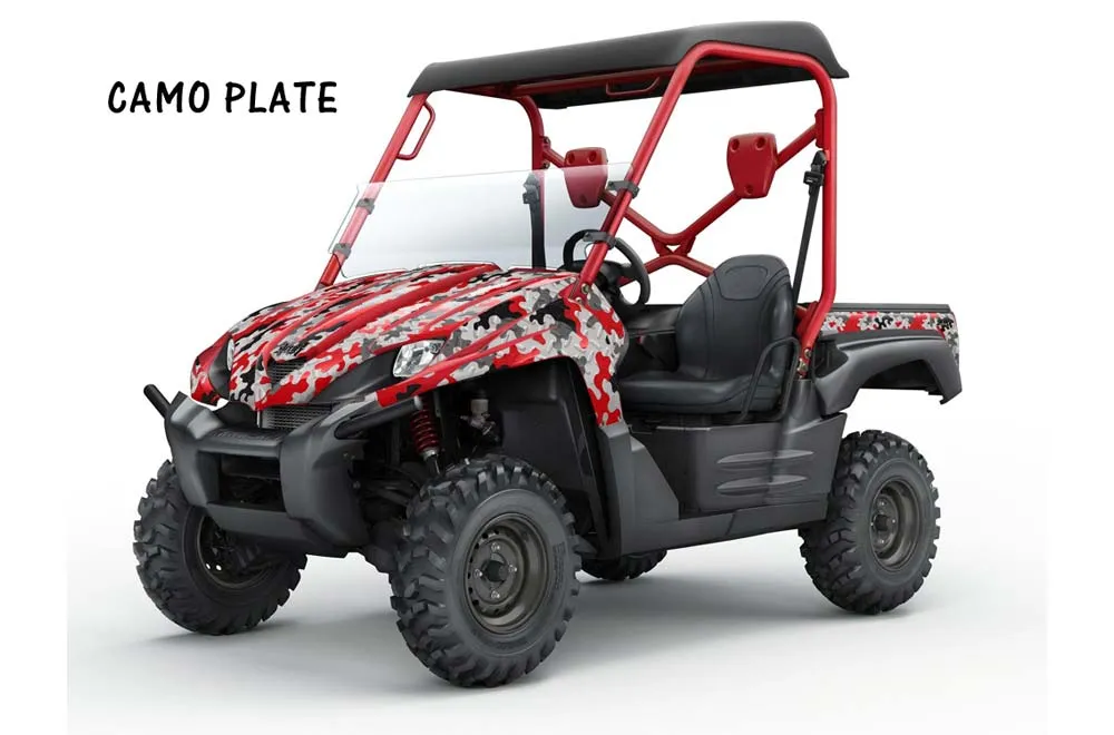 Kawasaki Teryx 750 Graphic Kit - 2007-2009 Camoplate Red
