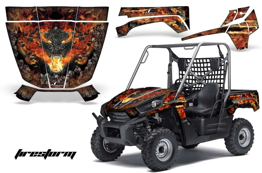 Kawasaki Teryx 750 Graphic Kit - 2007-2009 Firestorm Black