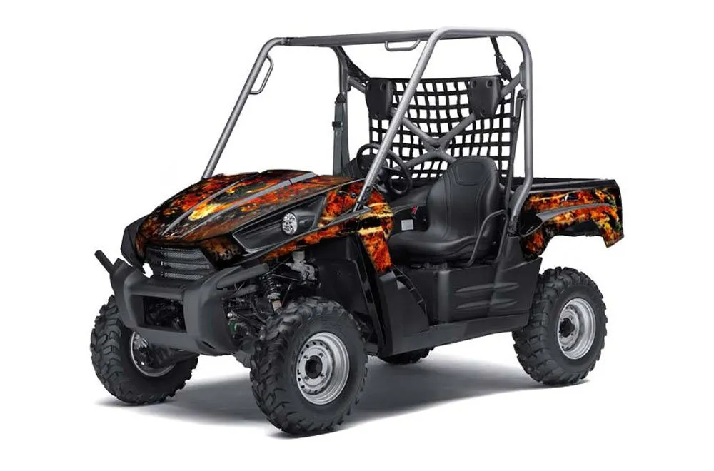 Kawasaki Teryx 750 Graphic Kit - 2007-2009 Firestorm Black