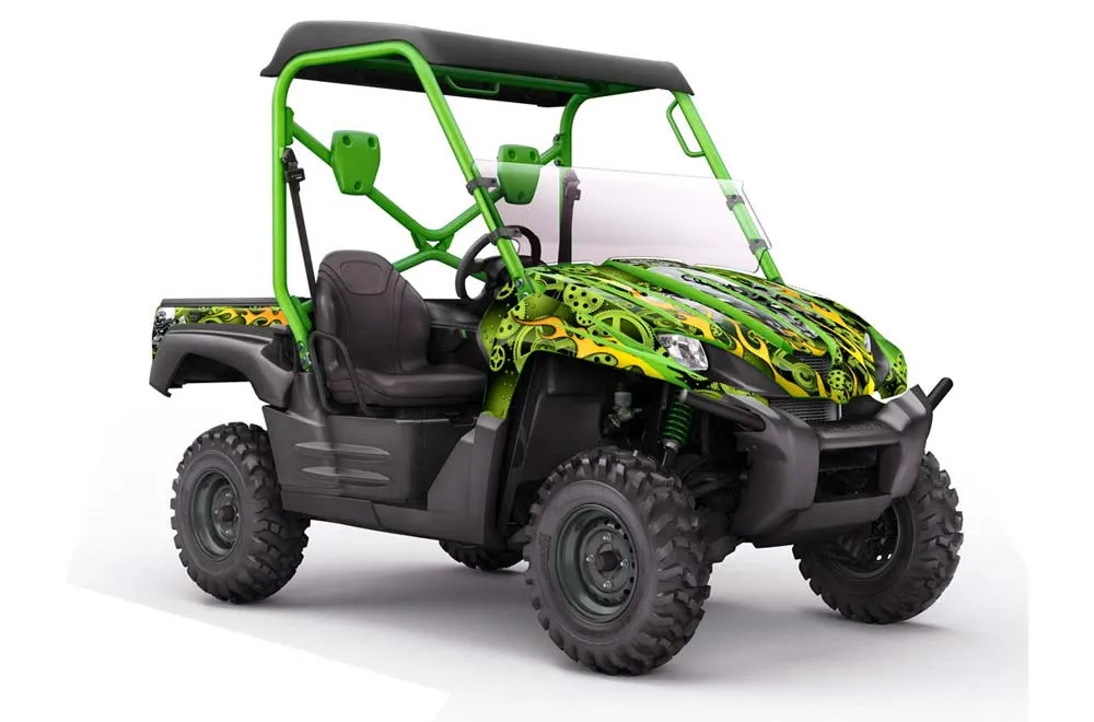 Kawasaki Teryx 750 Graphic Kit - 2007-2009 Motorhead Green
