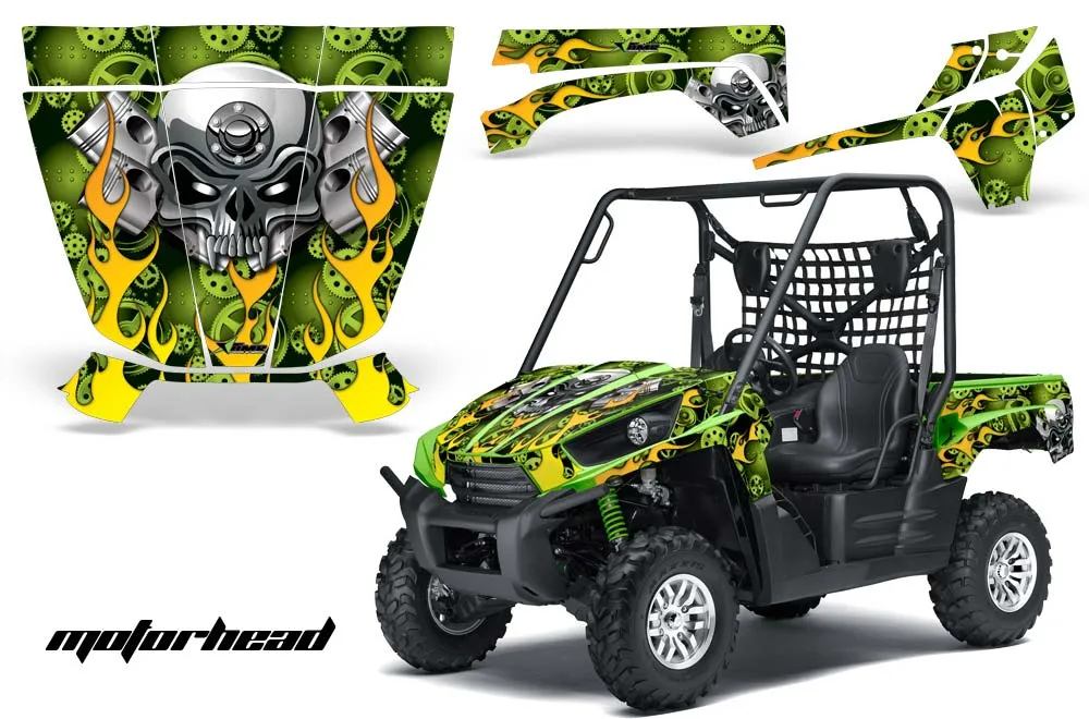 Kawasaki Teryx 750 Graphic Kit - 2007-2009 Motorhead Green