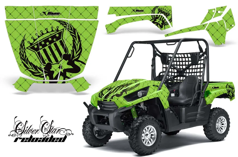 Kawasaki Teryx 750 Graphic Kit - 2007-2009 Silver Star Reloaded Green