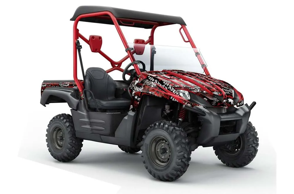 Kawasaki Teryx 750 Graphic Kit - 2007-2009 Silver Star - Silverhaze Red