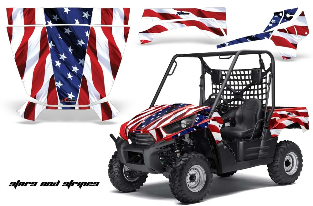 Kawasaki Teryx 750 Graphic Kit - 2007-2009 Stars and Stripes Red White & Blue