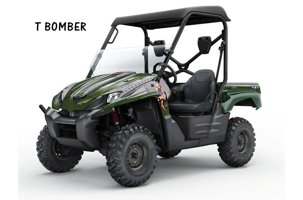 Kawasaki Teryx 750 Graphic Kit - 2007-2009 T Bomber Green