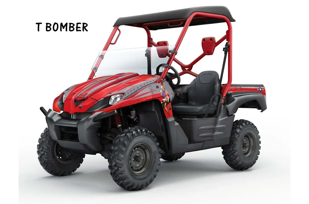 Kawasaki Teryx 750 Graphic Kit - 2007-2009 T Bomber Red