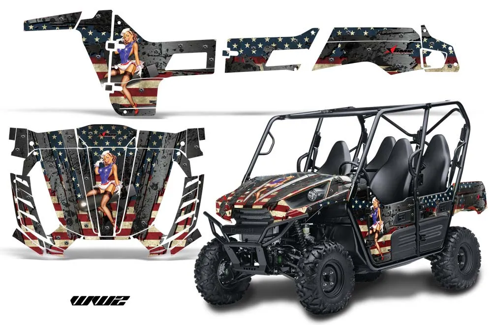 Kawasaki Teryx 800 4 Door Custom Graphic Kit - 2013-2015